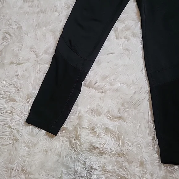 Women's Reebok Black Mesh Panel Yoga Leggings Gym Pants Athleisure - S - Picture 7 of 14